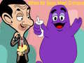 Permainan Ketika Mr. Bean bertemu Grimace secara online