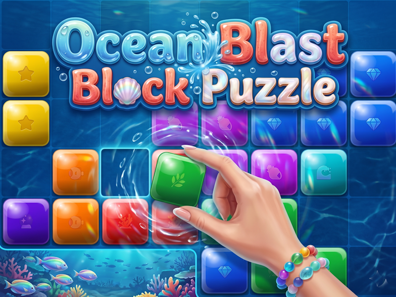 Ocean Blast Block Puzzle 🕹️ Main online di Sgames