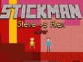 Permainan Stickman Steve vs Alex Nether secara online