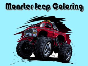 Permainan Pewarnaan monster jip secara online