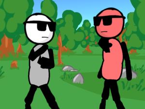 Permainan Stickman Gun- Less Fighting secara online