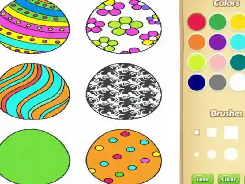 Permainan Buku mewarnai telur paskah untuk anak-anak secara online