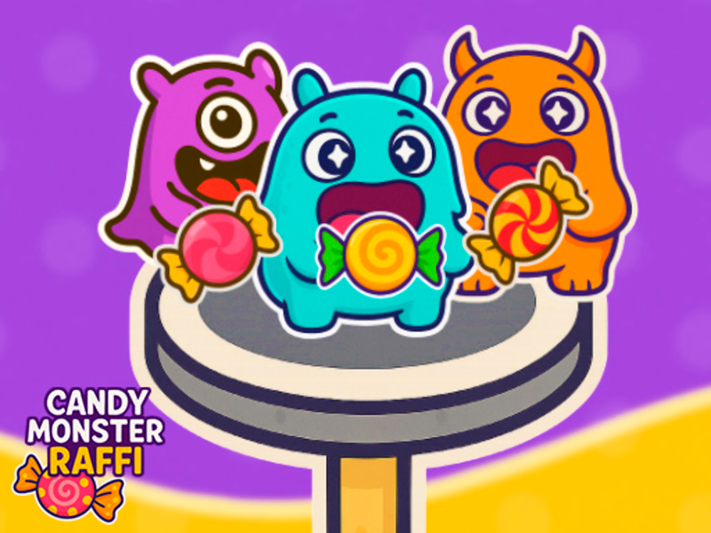 Permainan Candy Monster Raffi secara online
