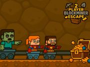 Permainan 2 pemain blockminer melarikan diri secara online