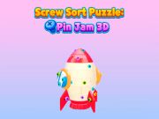 Permainan Teka-teki Sortir Sekrup: Pin Jam 3D secara online