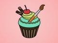 Permainan Mewarnai Cupcake Lezat secara online