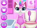 Permainan Perawatan Harian Kucing Unicorn secara online