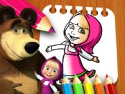 Permainan Buku Mewarnai Masha dan Beruang secara online Permainan Buku Mewarnai Masha dan Beruang secara online