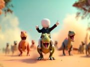 Permainan Stickman: Arena Dinosaurus secara online