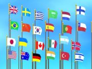 Permainan Bendera Puzzle Jam: Kumpulkan Bendera secara online