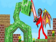 Permainan Pertempuran Boss Mega Stickman! secara online