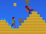 Permainan Noob vs pro tapi anvil rain minecraft secara online