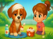 Permainan Penyelamatan dan perawatan anak anjing yang hilang secara online