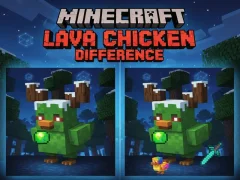 Permainan Perbedaan Ayam Lava Minecraft secara online