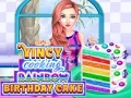 Permainan Vincy Memasak Kue Ulang Tahun Pelangi secara online