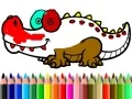 Permainan Kembali ke Sekolah: Mewarnai Aligator secara online Permainan Kembali ke Sekolah: Mewarnai Aligator secara online