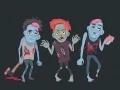 Permainan Mewarnai Zombie dan Kerangka secara online