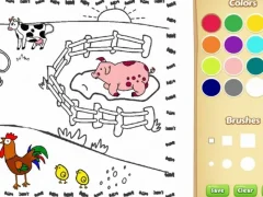 Permainan Buku mewarnai pertanian untuk anak-anak secara online
