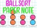 Permainan Sortir Bola: Catatan Kertas secara online Permainan Sortir Bola: Catatan Kertas secara online