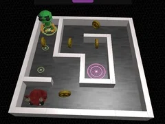 Permainan Labirin 3D dan Robot secara online