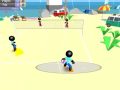 Permainan Stickman Beach Volleyball secara online