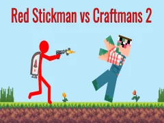Permainan Stickman Merah vs Pengrajin 2 secara online