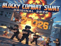 Permainan Blocky Combat Swat Asli 2026 secara online