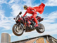 Permainan Motorbike Real Super Hero Stunt 3D secara online