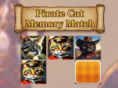 Permainan Pertandingan Memori Kucing Bajak Laut secara online