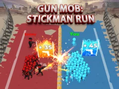 Permainan Gun Mob: Lari Stickman secara online