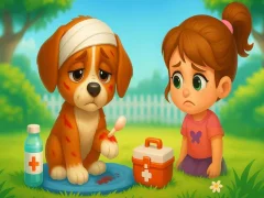 Permainan Penyelamatan dan perawatan anak anjing yang hilang secara online
