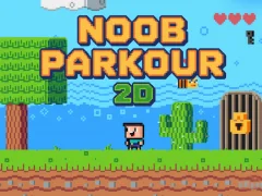 Permainan Noob Parkour 2D secara online