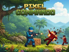 Permainan Pixel Commando secara online
