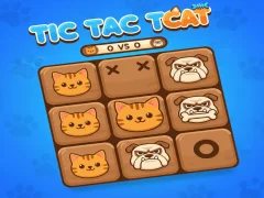 Permainan Kucing Tic Tac Toe secara online