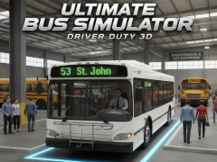 Permainan Tugas Pengemudi Simulator Bus Utama 3D secara online
