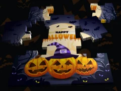 Permainan Jigsaw Halloween 3D secara online