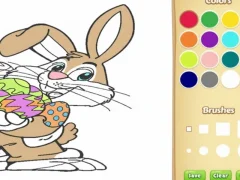 Permainan Buku mewarnai kelinci Paskah untuk anak-anak secara online