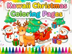 Permainan Halaman Mewarnai Natal Kawaii secara online