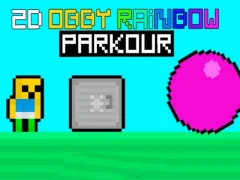 Permainan Parkour Pelangi Obby 2D secara online