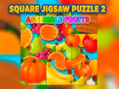 Permainan Puzzle Jigsaw Persegi 2 — Merakit Buah secara online
