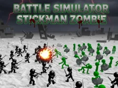 Permainan Simulator Pertempuran Stickman Zombie secara online