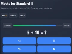Permainan Matematika untuk Standar II secara online
