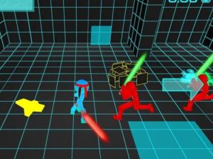 Permainan Pertempuran pedang neon stickman secara online