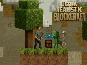 Permainan Blockcraft ultra realistis secara online