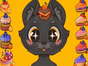 Permainan Bisnis manis kucing: kue secara online