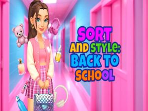 Permainan Sortir dan Gaya: Kembali ke sekolah secara online