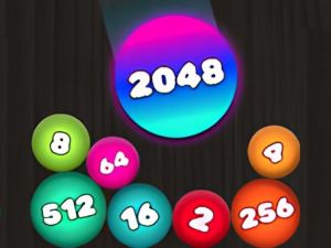 Permainan 2048 Puzzle: Hubungkan bola secara online