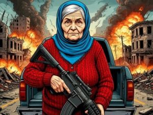 Permainan Nenek dengan senapan mesin: kiamat secara online