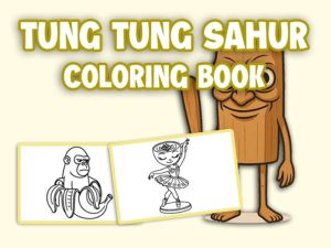 Permainan Buku mewarnai Tung Tung Sahur secara online