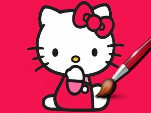 Permainan Kitty mewarnai yang mudah secara online